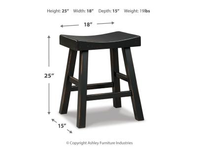 Stool (2/CN)/Glosco/Black D548-524