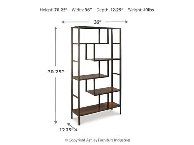 Bookcase/Frankwell/Brown/Black A4000021