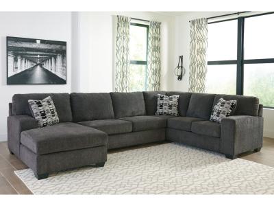 Ballinasloe 3 Piece LAF Sectional in Smoke - 80703S1