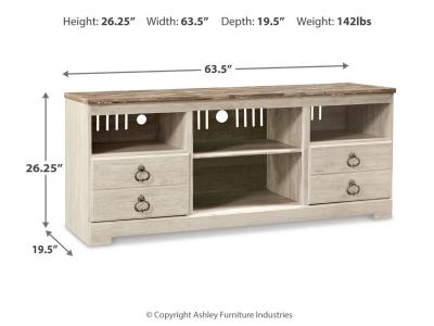 LG TV Stand w/Fireplace Option W267-68