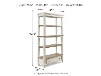 Bookcase/Realyn/Brown/White H743-70