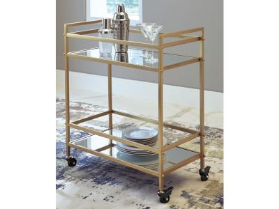 Bar Cart/Kailman/Gold Finish A4000095