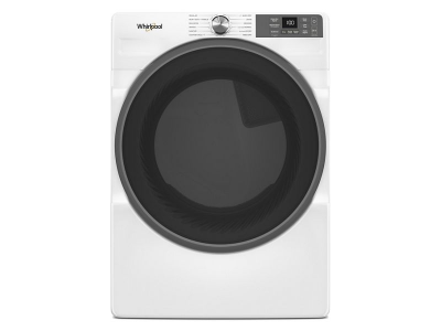 27" Whirlpool 7.4 Cu. Ft. Smart Front Load Gas Dryer with Wrinkle Shield Option in White - WGD5720RW