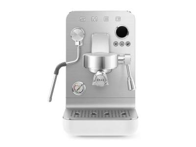 SMEG Espresso Manual Coffee Machine in White - EMC02WHMUS