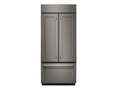 36" KitchenAid 20.8 Cu. Ft.  Built In Panel Ready French Door Refrigerator with Platinum Interior Design - KBFN506EPA