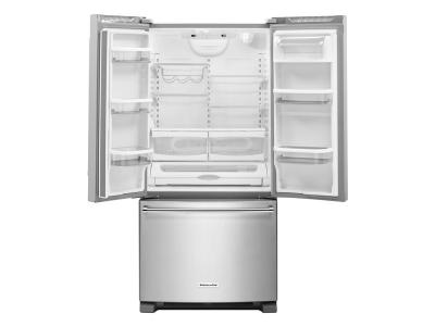 33" KitchenAid 22 Cu. Ft. Standard Depth French Door Refrigerator With Interior Dispense - KRFF302ESS