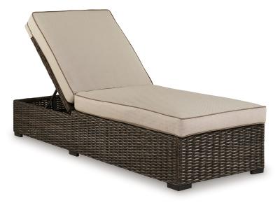 Signature Design by Ashley Coastline Bay Outdoor Chaise Lounge with Cushion P784 815