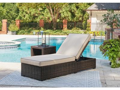 Signature Design by Ashley® Coastline Bay Outdoor Chaise Lounge with Cushion - P784-815