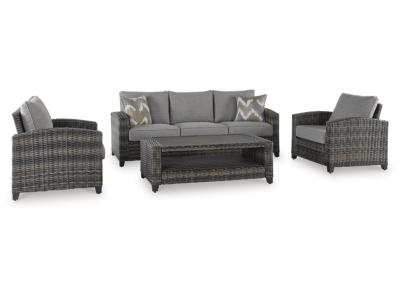 Signature Design by Ashley® Oasis Court Outdoor Sofa/Chairs/Table Set (Set of 4) - P335-081