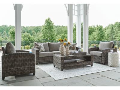 Signature Design by Ashley® Oasis Court Outdoor Sofa/Chairs/Table Set (Set of 4) - P335-081