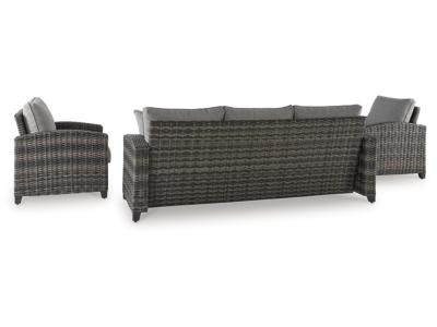 Signature Design by Ashley® Oasis Court Outdoor Sofa/Chairs/Table Set (Set of 4) - P335-081