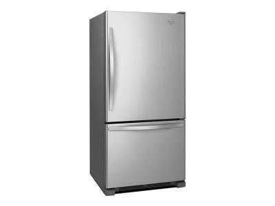 30" Whirlpool 19 Cu. Ft. Bottom-Freezer Refrigerator with Freezer Drawer - WRB329RFBM