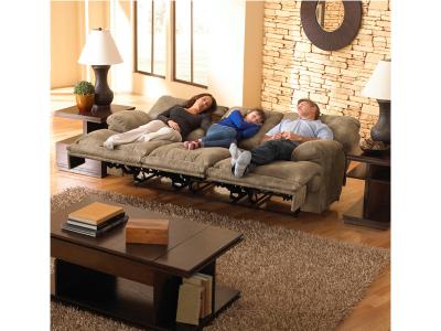 Catnapper Voyager Lay Flat Reclining Sofa in Brandy - 43845 1228-49/1328-49