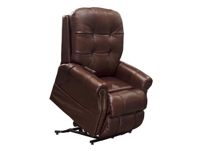 Catnapper Madison 4891 Lift Leather Chair in Walnut - 4891 1283-19/3083-19