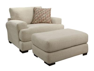 Jackson Furniture Ava Fabric Ottoman in Cashew - 4498-10 1796-36