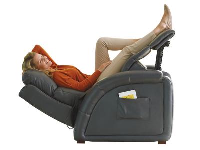 Catnapper Reliever Power Headrest Power Lay Flat Recliner w / CR3 Massage / ZERO GRAVITY in Gunmetal - 76479-57 1273-58  /  3073-58