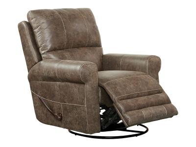 Catnapper Maddie Swivel Glider Leather Look Fabric Recliner - 4753-5 1304-56 / 3304-56