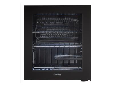 18" Danby 16 Bottle Free-Standing Wine Cooler in Black - DWC018A1BDB