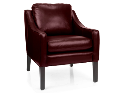 Decor-Rest Semi-Attached Back Cushion Leather Chair - 7308C-CC