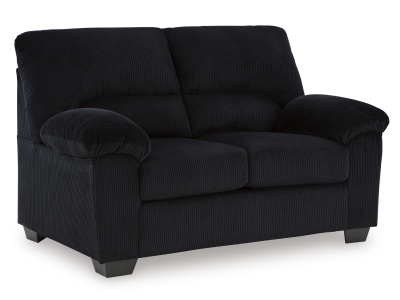 Signature Design by Ashley SimpleJoy Loveseat in Onyx - 2420435