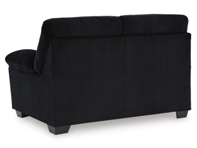 Signature Design by Ashley SimpleJoy Loveseat in Onyx - 2420435