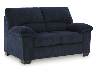 Signature Design by Ashley SimpleJoy Loveseat in Navy - 2420535