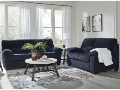 Signature Design by Ashley SimpleJoy Sofa in Navy - 2420538