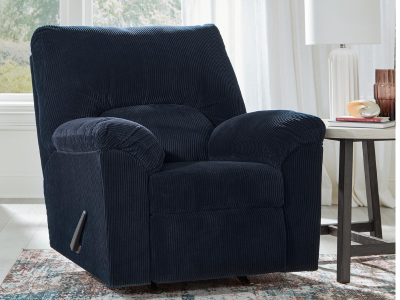 Signature Design by Ashley SimpleJoy Rocker Recliner in Navy - 2420525C