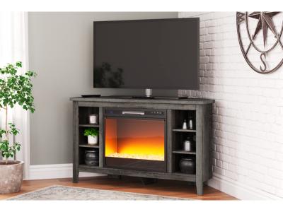 Arlenbry Corner TV Stand with Electric Fireplace - W275-FIRE-K