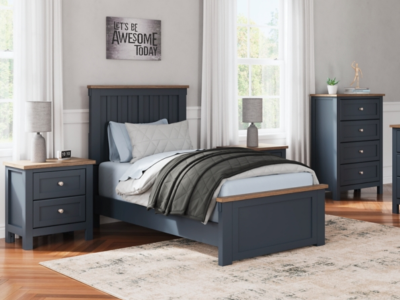 Signature Design by Ashley® Landocken Twin Panel Bed, Chest and Nightstand - B414-T5PC-K