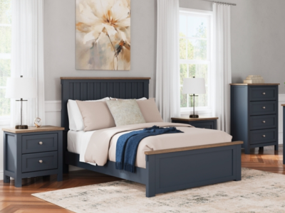 Signature Design by Ashley® Landocken Queen Panel Bed, Chest and Nightstand - B414-Q5PC-K