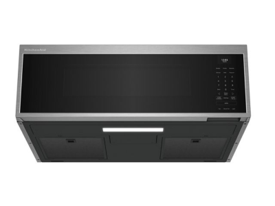 30" KitchenAid Over the Range 1.1 Cu. Ft. Smart Low Profile Microwave with Dual Fan Ventilation - YKMML550RPS