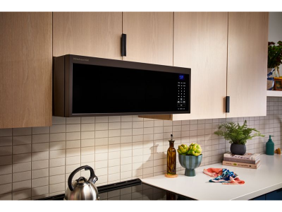 30" KitchenAid Over the Range 1.1 Cu. Ft. Smart Low Profile Microwave with Dual Fan Ventilation - YKMML550RBS