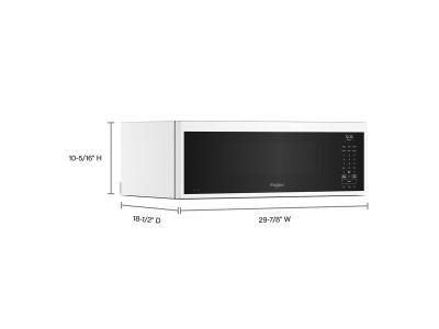 30" Whirlpool 1.1 Cu. Ft. Smart Low Profile Microwave Hood Combination with 450 CRM 4-Speed Venting - YWMML5530RW