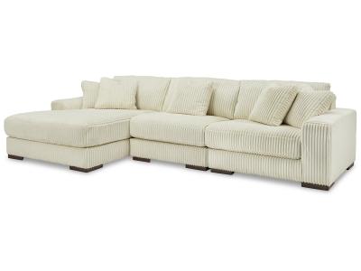 Lindyn 3-Piece Sectional with Chaise in Ivory - 21104S13