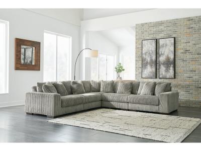 Lindyn 5-Piece Sectional in Fog - 21105S5