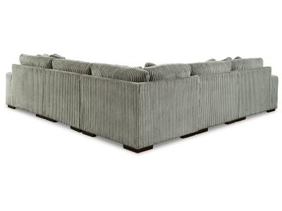 Lindyn 5-Piece Sectional with Chaise in Fog- 21105S7