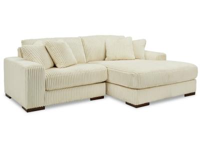 Lindyn 2-Piece Sectional with Chaise in Ivory - 21104S4