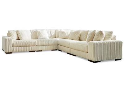 Lindyn 5-Piece Sectional in Ivory - 21104S5