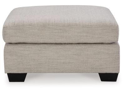 Mahoney Oversized Accent Ottoman in Pebble - 3100408