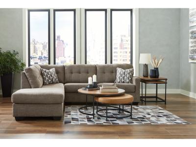 Mahoney 2-Piece Sectional with Chaise in Chocolate - 31005S1