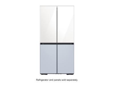 Samsung Bespoke 4-Door Flex Refrigerator Panel in White Glass - RA-F18DUU35/AA