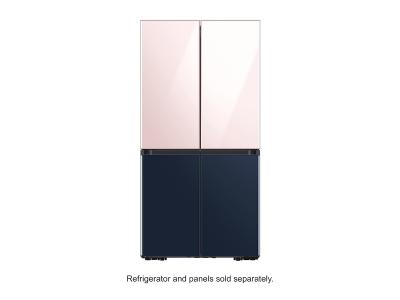 Samsung Bespoke 4-Door Flex Refrigerator Panel in Rose Pink Glass - RA-F18DUU32/AA